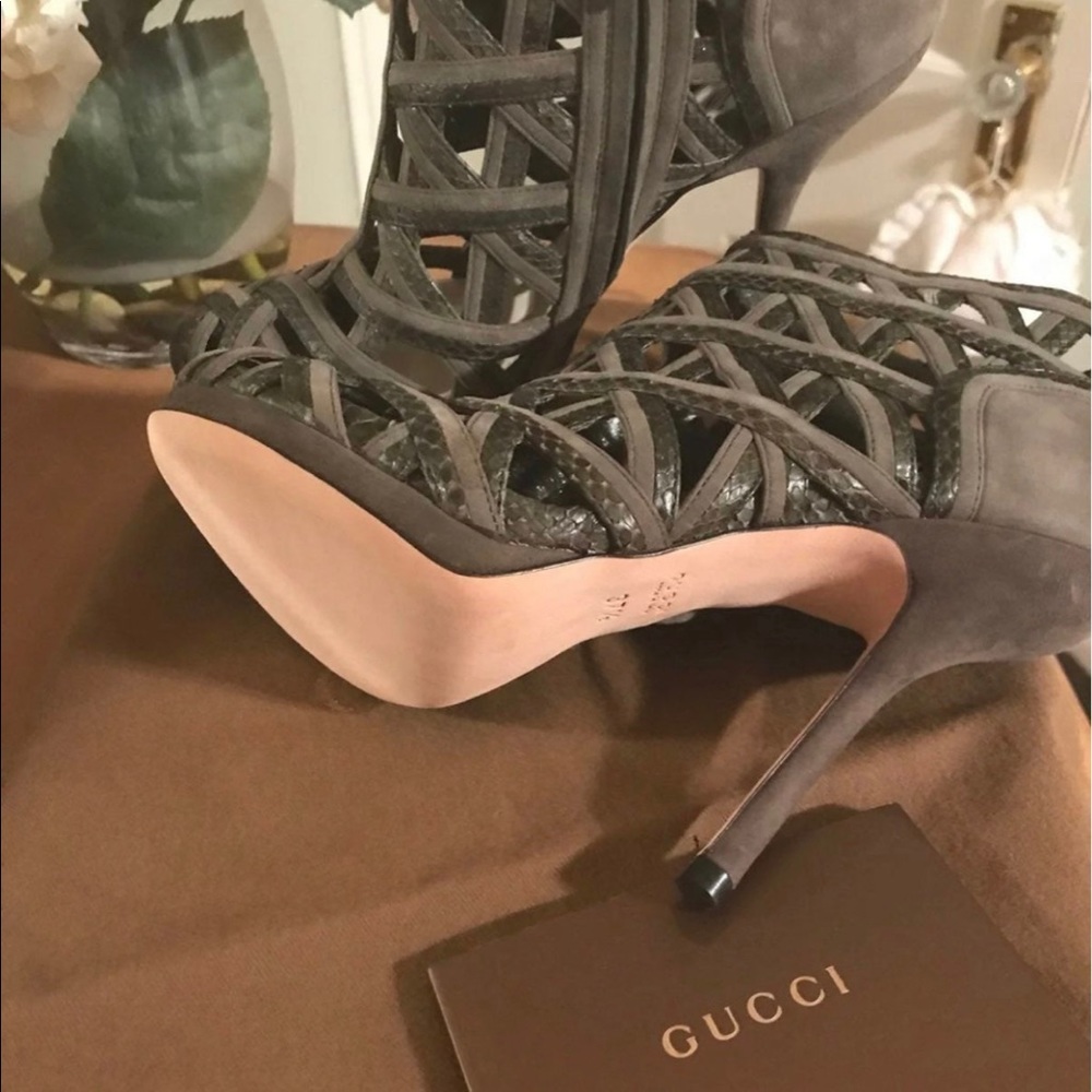 NWB Gucci Sofia Rey cage booties. - Picture 8 of 10